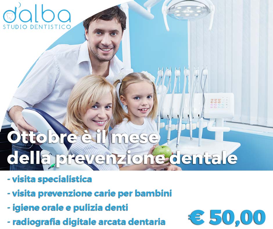 immagine raffigurante una famiglia in uno studio dentistico